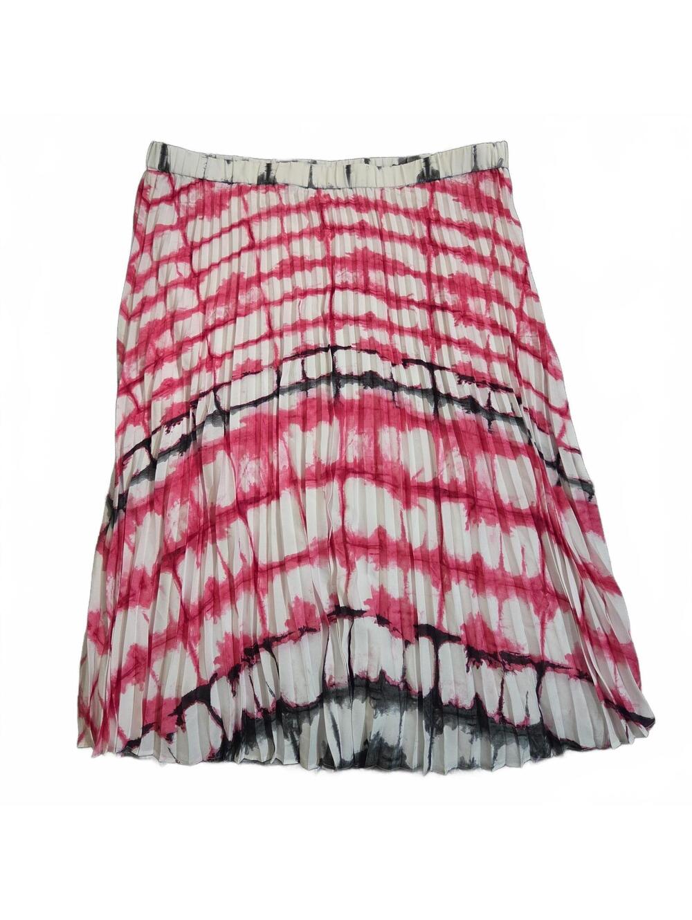 Calvin Klein Pleated Abstract Print Skirt Size XL